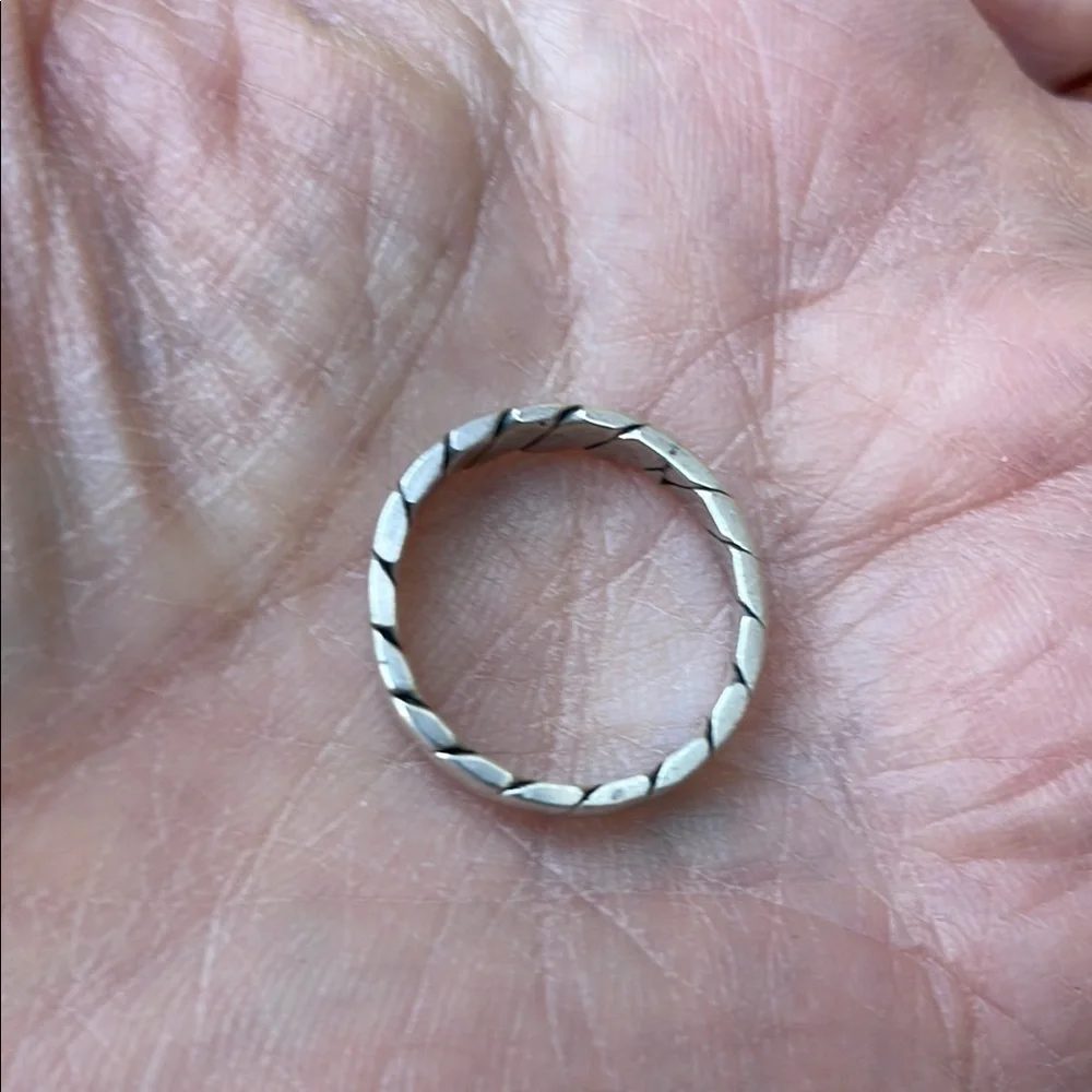 Vintage Sterling Silver Braided Ring